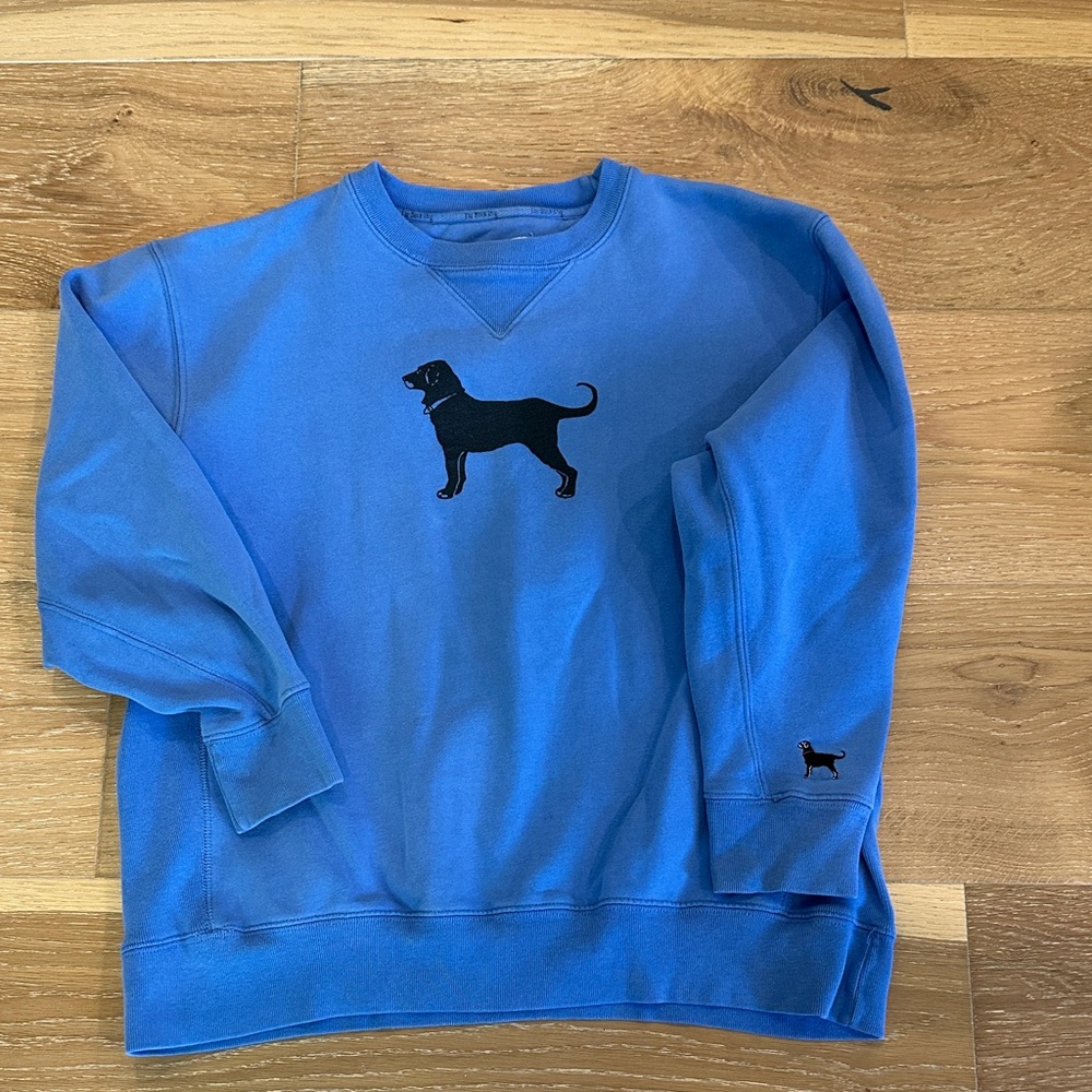 The Black Dog Light Blue Crewneck Sweatshirt with Dog Logo